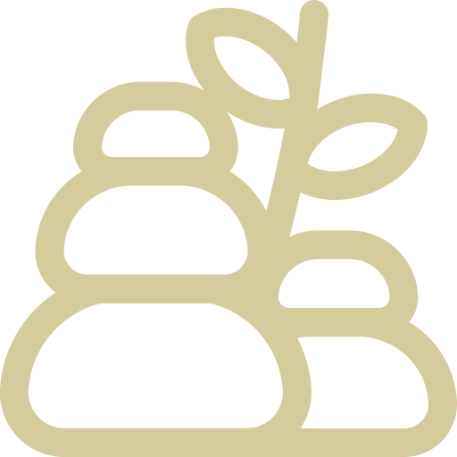 Hot stone couples massage in Los Angeles symbol