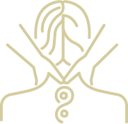 Male massage therapist deep tissue massage in Las Vegas symbol