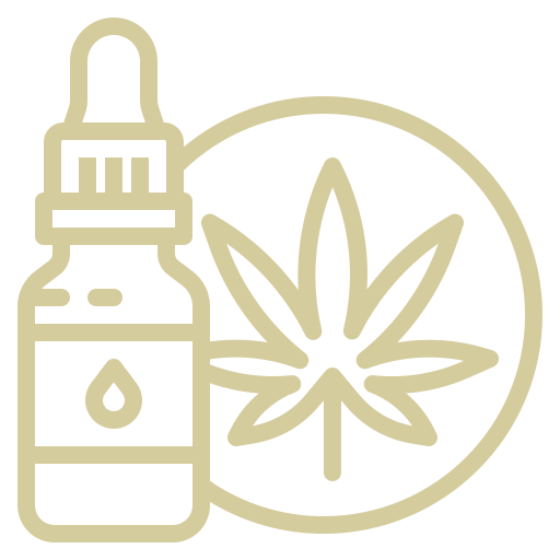 CBD oil mobile massage in Las Vegas symbol