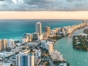 A picture of Miami that represents our Swedish and Deep Tissue massage services in Miami
