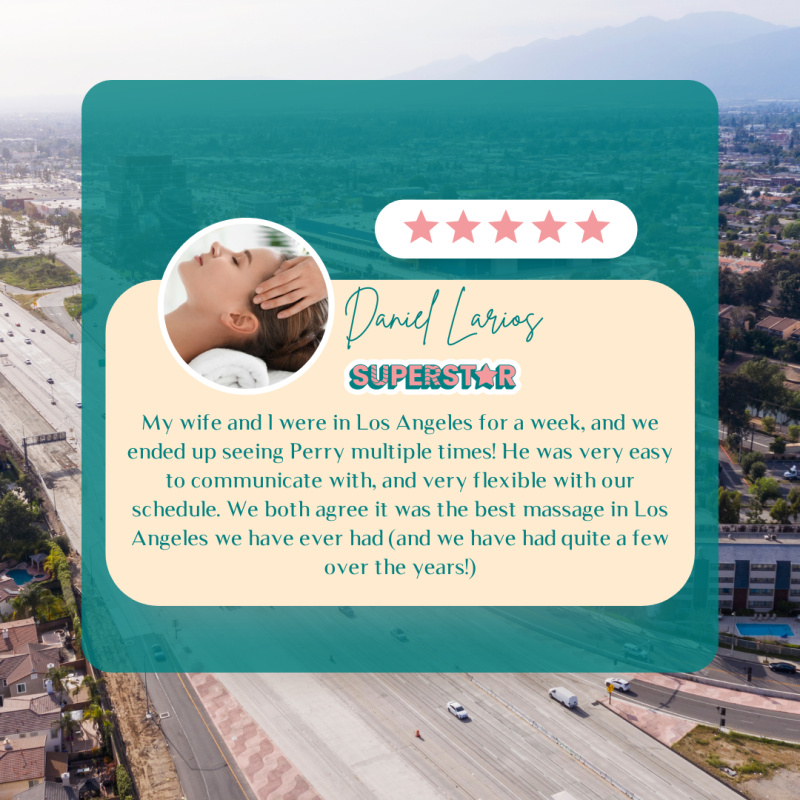 A review for an in-home couples massage in West Covina